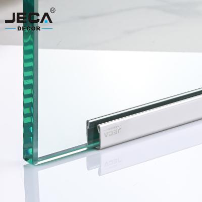 China Modern Tile Accessories Foshan JECA Bracket Glass Profiles For Bathroom 304 Stainless Steel Tile Profiles High Quality Free Sample for sale