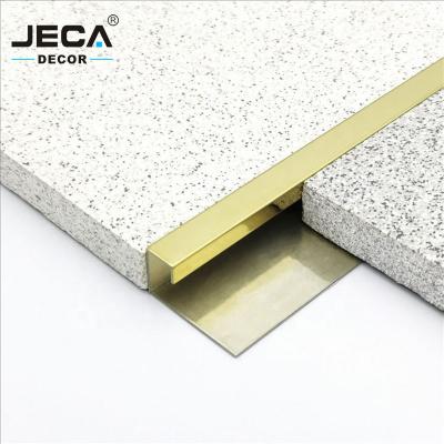 China JECA Modern High Quality Tile Edging Profiles For Floor And Wall Edges Decoration 304 Stainless Steel Tile Trims Wall Edge Trims for sale