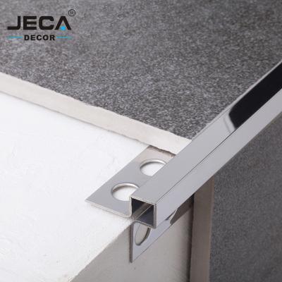 China Modern hot sale JECA corner protection profile for wall corner covers new design 304 grade stainless steel tile trim wall edge trim for sale