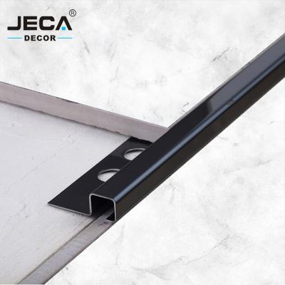 China JECA Modern Hot Selling Stainless Steel Tile Trim Tile Profiles For Wall Edges Decoration 304 Building High Quality Tile Edging Profiles for sale