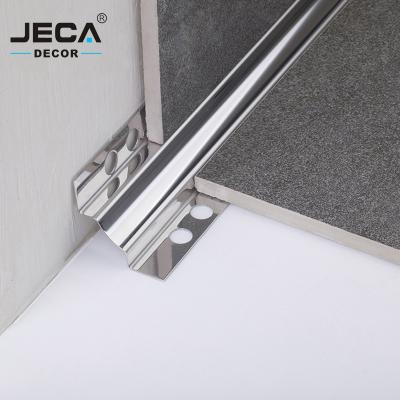 China JECA Modern Stainless Steel Floor Trim For Decorative 304 Profiles Wall Tile Hot Decor Factory Price Sales Strips Free Sample for sale