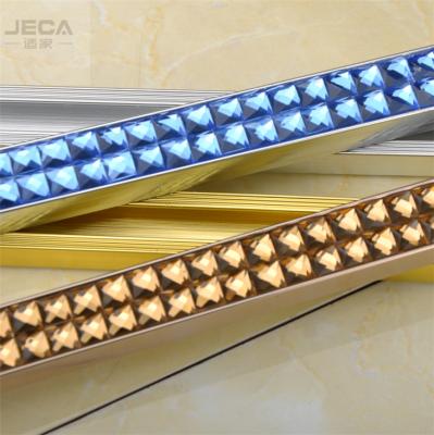 China Modern Foshan JECA 304 Metal Tile Trim For Bathroom And Kitchen Wall Decoration Ceramic Tile High Quality Profiles With Diamond for sale