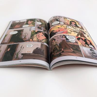 China Eco-friend cream woodfree paper comic books softcover printing for sale