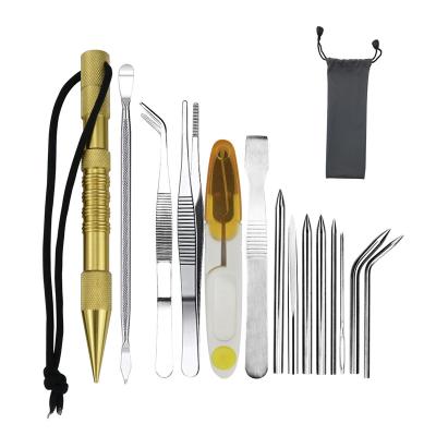 China Stainless Steel Set Multifunctional Paracord FID Marlin Spike Paracord Stitching Needles Lacing Stitching and Smoothing Tool Knotter Tool for sale