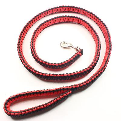 China Sustainable Hand Braided Paracord Nylon Dog Leash Customized Color And Size for sale