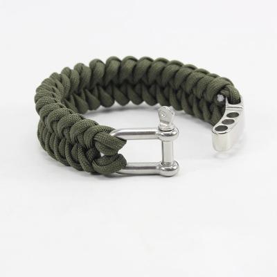 China NEW Paracord Paracord Bracelet Make Fire Rope Flammable Material Rope Bracelet Camping Hiking Outdoor Survival Tools for sale