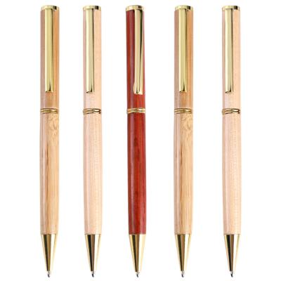 China office & School& Advertising Gift Hotel Business Promotional Wooden Rotary Pen Sandalwood Neutral Ballpoint Pen for sale