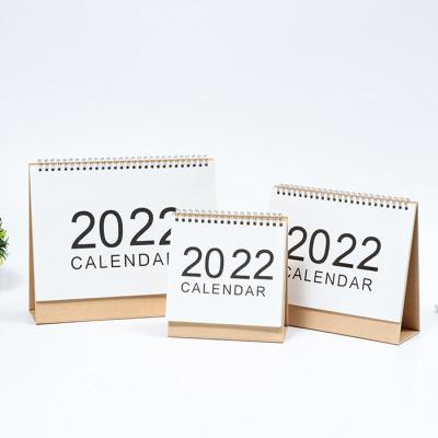 China Thick Small 2022 Monthly Table Calendar Paper Desk Calendar Custom Printing Wholesale for sale