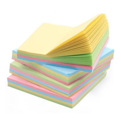 China Self Adhesive 3x3 Inches Colorful Strong Adhesive Custom Printed Paper Sticky Notes Pad for sale