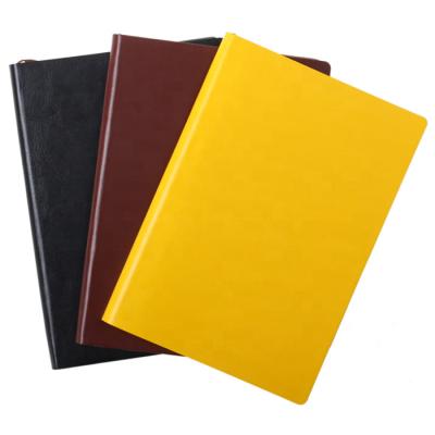 China a5 hardcover book wholesale custom logo printed plain hardcover leather notebook for sale