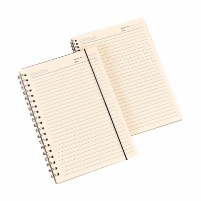 China Cover Spiral Plastic Grid Lines Dotted Empty Pages Students School Writing Spiral Notebook for sale