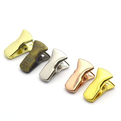 China office & school & DIY gift wholesale 19mm mini cloth hat metal binder clip with plastic protective sleeve for sale