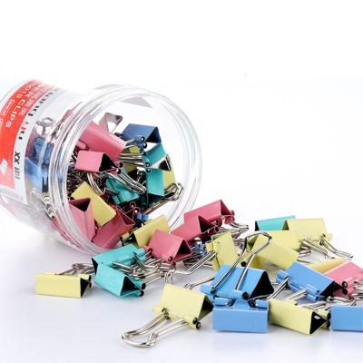 China office & school & Gift 15mm 19mm 25mm 32mm 41mm 51mm Colorful Metal Binder Clips Paper Clamps For Office Supplies Mixed Color for sale