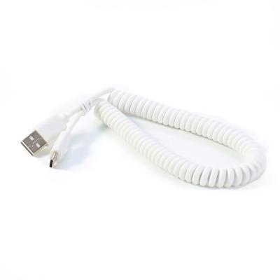 China Quick Charging Speed ​​Custom Type Comark Male USB C Cable Customized USB-C Cable 3A 5A 18W 100W Curly Spring Spiral Stretch Cord for sale