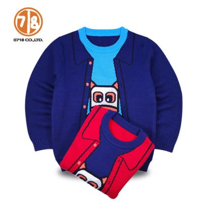 China Anti-pilling high quality boutique kids clothes winter cotton children's clothing graphic sweater for sale