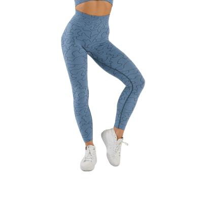 China Wholesale Breathable High Nylon Tight Breathable High Nylon Tight Waist K8285 Spandex Print Spandex Athlete Workout Seamless Leggings Women for sale