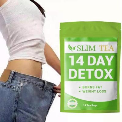 China Best Custom Fast Slim Tea Bag Decaf Burn Fat Belly Herbs Weight Loss Flat 100% Organic Detox Slimming Tea for sale