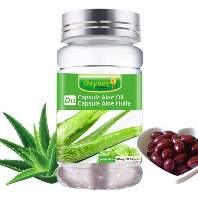 China Beauty Products Body Beauty Weight Loss Aloe Capsules 100% Natural Brightening Diet Aloe Vera Oil For Skin Whitening for sale