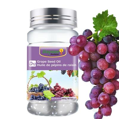 China Beauty Products Grape Seed Extract Custom Pills Anti Aging Whitening Herbal Capsules Grape Seed Oil Boost Immunity Supplements for sale