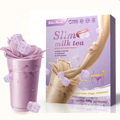 China Slimming Private Label Milk Tea Taro Flavor Slim Meal Replacement Shake Powder Slimming Weight Loss Diet Shake Burner Fat for sale