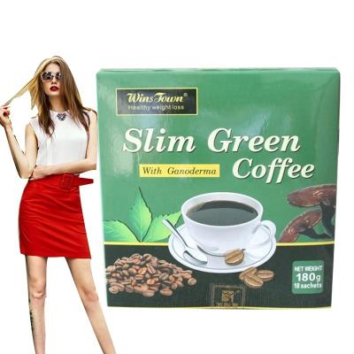 China Wansongtang diet slimming green coffee with ganoderma private label 3 in 1 weight loss instant coffee for sale