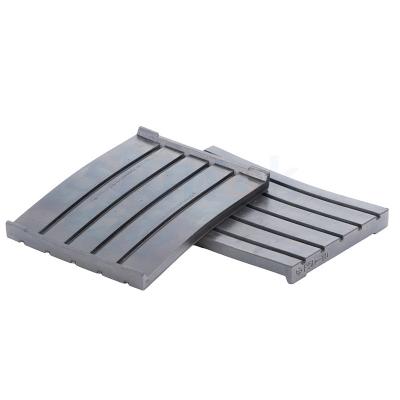 China Crossing Product Railway High Temperature Resistant Rail Pads Grooved Rubber Factory Manufacture Train Track Pads for sale