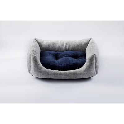 China Durable Super Soft Padded Durable Fabric Custom Luxury Non-Slip Pet Bed Plush Pillow Soothe Puppy Cuddle Dog Bed for sale