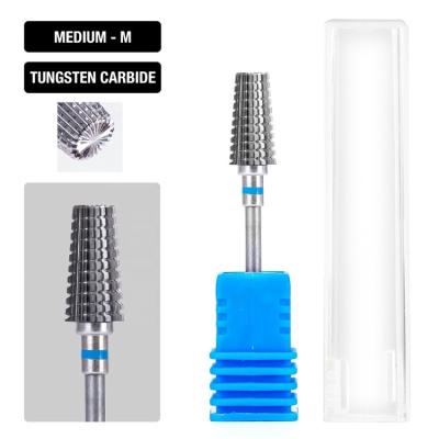 China Nail Beauty Products Factory Extra Thick High Quality Hot Selling Tungsten Box Main Drill Bit For Nail Bit for sale