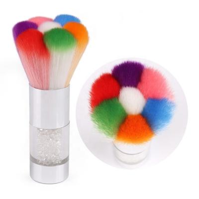 China Professional Art Brush Nail Dust Removal Duster Cloth NAIL Hair Brush Nail Clean Brush for sale