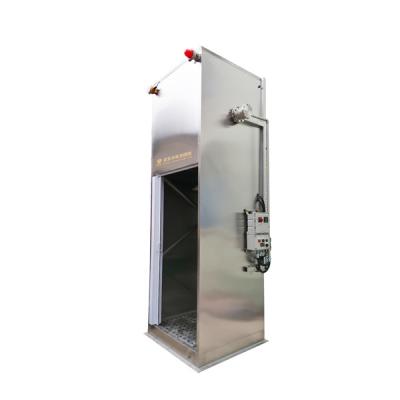 China Electric Heating Enclosed Eyewash Station Booth 304 Stainless Steel Temperature Control for sale