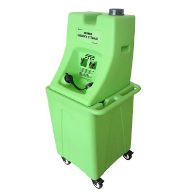 China Green Portable Emergency Eyewash 14 Gallons 53 Liters Gravity Fed Eye Wash for sale