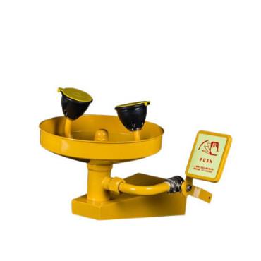 China Yellow Emergency Wall Mounted Eyewash Station Countertop Eyewash for sale