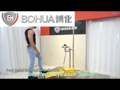 anti freeze large foot pedal eyewash station emergency safety shower and eyewash