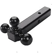 China Tri ball mount,triple swivel mount,all black powder coating,solid shank for sale