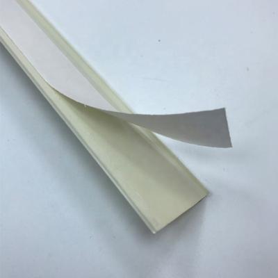 China Retail Wire Shelf Extrusion Plastic Flat Label Holder For Hook for sale