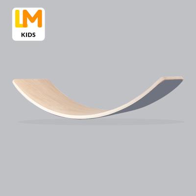 China Factory direct sale indoor wood montessori KIDS LM shimmy toy wooden balance board for sale