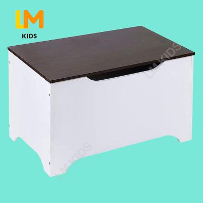 China Viable LM KIDS modern minimalism style kids toy storage cabiny kids wooden white toy box MDF for sale