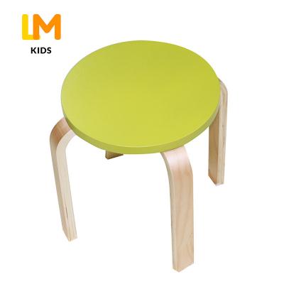 China PANEL LM KIDS Wood Round Newest Modern Nordic Baby Home Furniture High Dining Chair for sale