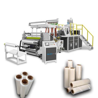 China Granules 1000mm size clear packaging hand use  stretch film extrusion  production line for sale