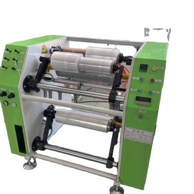 China Food automatic jumbo plastic film roll polyethylene foil slitting and rewinding machine for sale