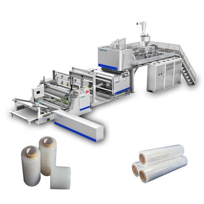 China Sheet Direct Factory Sale Cast Film Making Plant Latest Technology Stretch Film Making Machine Used for Food and Textiles Packaging for sale