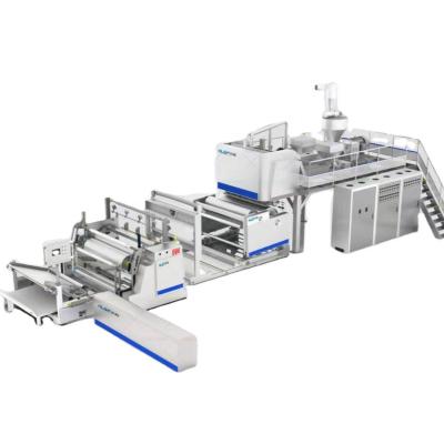 China Granules high capacity full automatic 1500mm size stretch cast film wrap film making machine for sale