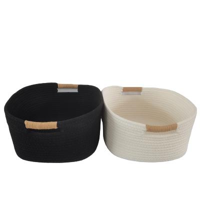 China New Style Viable Storage Basket Durable Cotton Rope Basket for sale