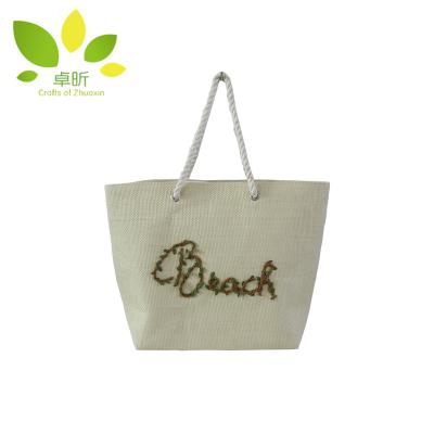 China 100% Eco-friendly Wholesale Tote Women Handbag Ladies Shoulder Messenger Straw Beach Bags for sale