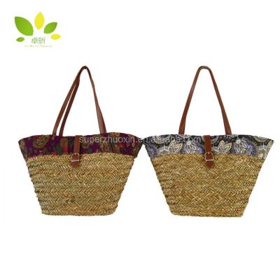 China Wholesale Convenient Chinese Colorful Summer Beach Straw Bag for sale