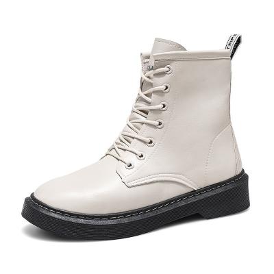 China Factory Price Winter Winter Round Synthetic Rubber Sole Boots For Women Tradionational Water Resistant Martin Boots Women for sale