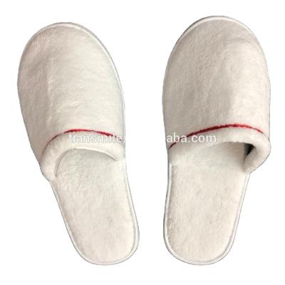 China Home.Restaurant.Bar.Hotel High Quality Custom Made White Terry Cloth Hotel Room Slippers for sale