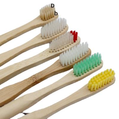 China Disposable Wooden Toothbrush Eco-friendly Natural Bamboo Toothbrush And Wooden Toothbrush Can Be Customized for sale