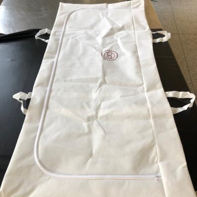 China European Style PET Body Bag Waterproof Non-woven Zippered Non-woven Pet Body Bag Corpse Dead Body Bag With Straps Burial for sale