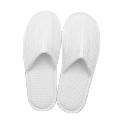 China Disposable Waffle Terry Cotton Hotel Disposable Slippers With Custom Logo for sale